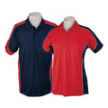 Men's or Ladies' Polo Shirt w/ Contrasting Side & Shoulder Color - 25 Day Custom Overseas Express